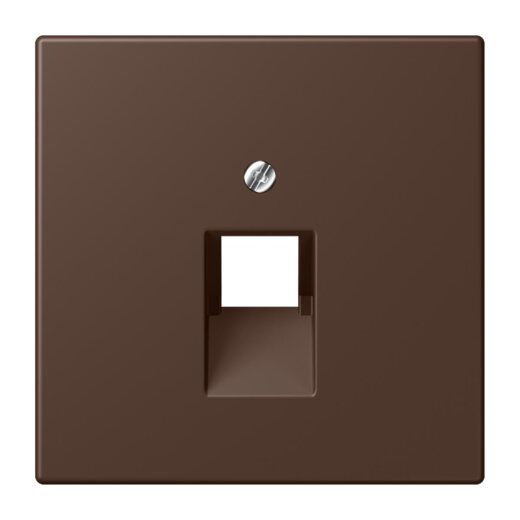 Jung Abdeckung für IAE/UAE-Anschlussdosen 1 x 8-polig, Thermoplast lackiert, Serie LS, terre dombre br?lée 31 LC969-1UA239