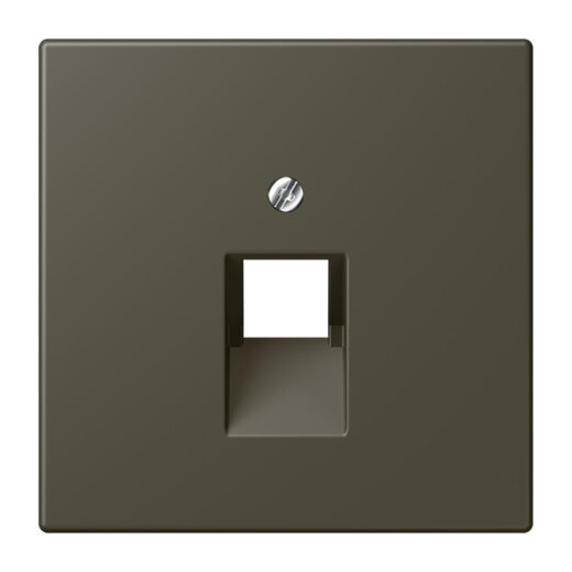 Jung Abdeckung für IAE/UAE-Anschlussdosen 1 x 8-polig, Thermoplast lackiert, Serie LS, ombre naturelle 31 LC969-1UA241