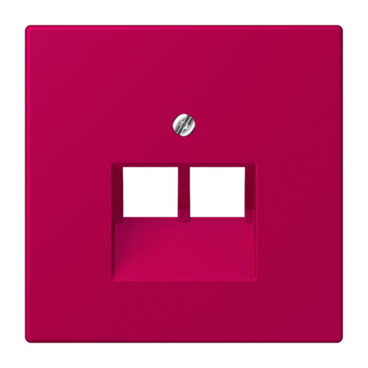 Jung Abdeckung für IAE/UAE-Anschlussdosen 2 x 8-polig, Thermoplast lackiert, Serie LS, rouge rubia LC969-2UA230