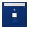 Jung Abdeckung für IAE/UAE-Anschlussdosen 1 x 8-polig, mit Schriftfeld, Thermoplast lackiert, Serie LS, bleu outremer foncé LC969-1NAUA261