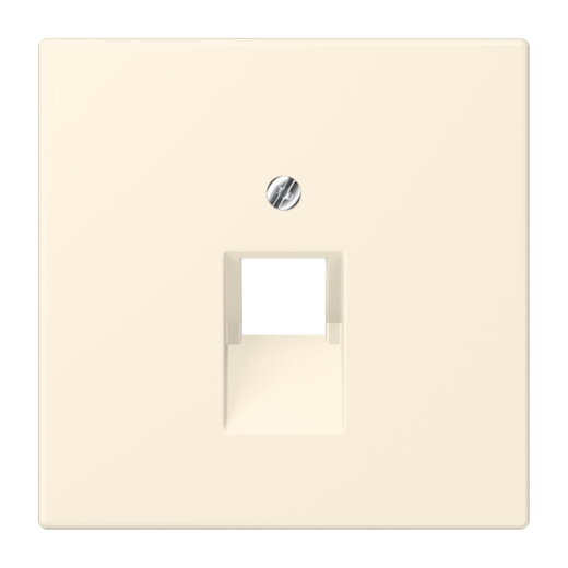 Jung Abdeckung für IAE/UAE-Anschlussdosen 1 x 8-polig, Thermoplast lackiert, Serie LS, blanc ivoire LC969-1UA245