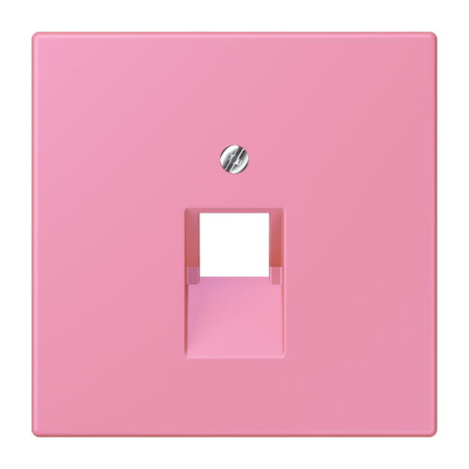 Jung Abdeckung für IAE/UAE-Anschlussdosen 1 x 8-polig, Thermoplast lackiert, Serie LS, rose vif LC969-1UA246