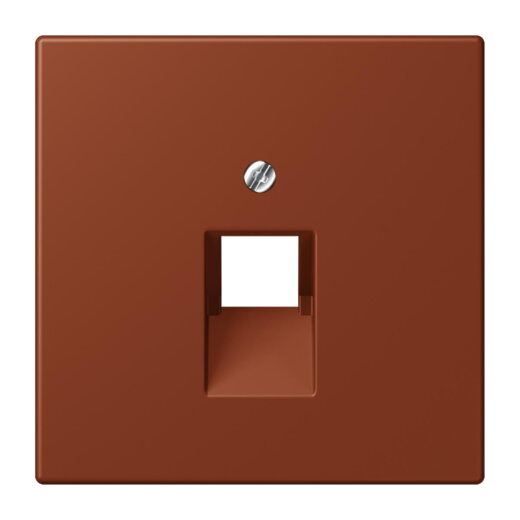 Jung Abdeckung für IAE/UAE-Anschlussdosen 1 x 8-polig, Thermoplast lackiert, Serie LS, terre sienne br?lée 59 LC969-1UA247