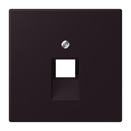 Jung Abdeckung für IAE/UAE-Anschlussdosen 1 x 8-polig, Thermoplast lackiert, Serie LS, noir divoire LC969-1UA248