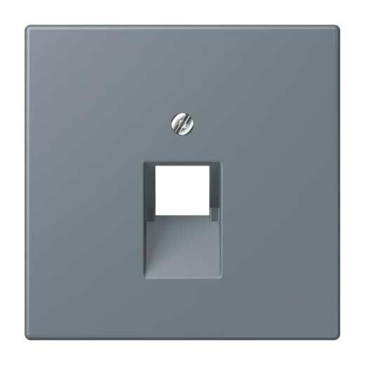 Jung Abdeckung für IAE/UAE-Anschlussdosen 1 x 8-polig, Thermoplast lackiert, Serie LS, gris 59 LC969-1UA251