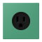 Jung Steckdose, US-Norm NEMA, 15 A 125 V ~, Schraubklemmen, ohne Krallen, Thermoplast lackiert, Serie LS, vert 59 LC521-15250