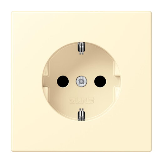 Jung SCHUKO Steckdose, 16 A 250 V ~, Schraubklemmen, Serie LS, blanc LC1521201