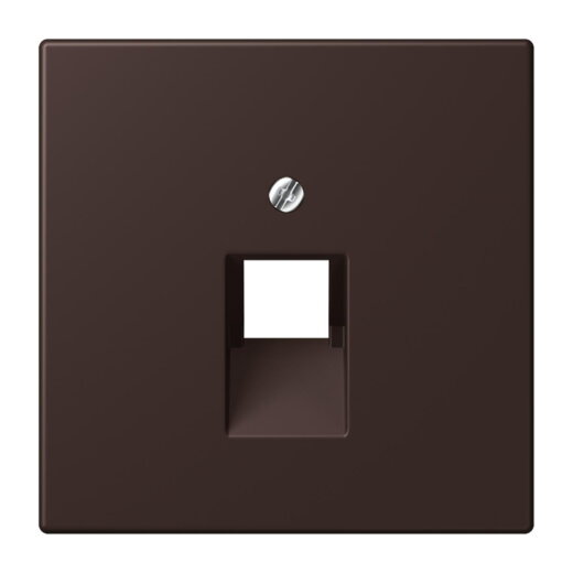 Jung Abdeckung für IAE/UAE-Anschlussdosen 1 x 8-polig, Thermoplast lackiert, Serie LS, terre d?ombre br?lée 59 LC969-1UA252