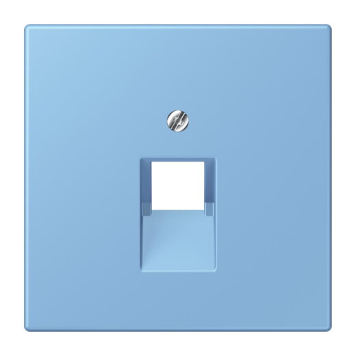 Jung Abdeckung für IAE/UAE-Anschlussdosen 1 x 8-polig, Thermoplast lackiert, Serie LS, bleu céruléen 59 LC969-1UA256
