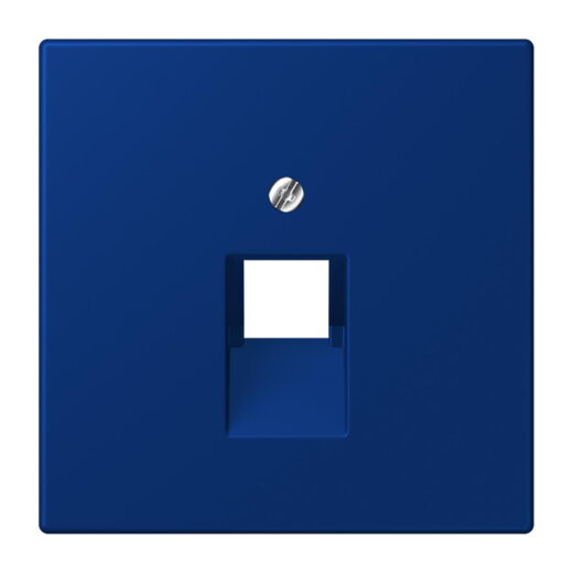 Jung Abdeckung für IAE/UAE-Anschlussdosen 1 x 8-polig, Thermoplast lackiert, Serie LS, bleu outremer foncé LC969-1UA261