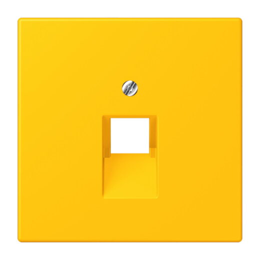 Jung Abdeckung für IAE/UAE-Anschlussdosen 1 x 8-polig, Thermoplast lackiert, Serie LS, le jaune vif LC969-1UA263