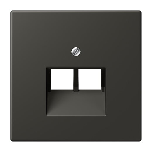 Jung Abdeckung für IAE/UAE-Anschlussdosen 2 x 8-polig, Thermoplast lackiert, Serie LS, ombre naturelle 59 LC969-2UA259