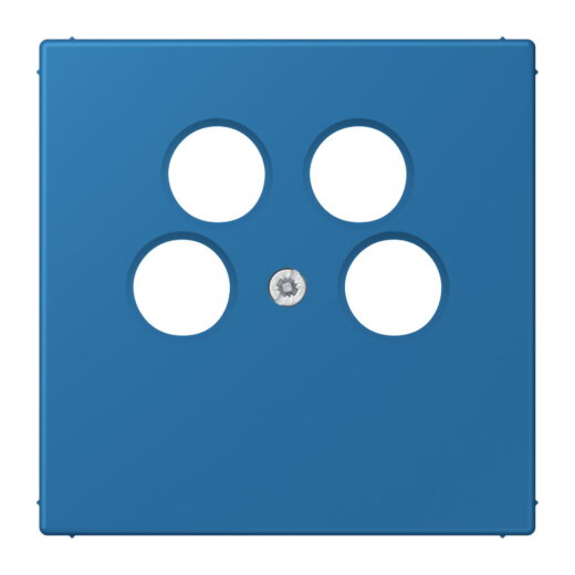 Jung Abdeckung für 4-Loch SAT-TV-Steckdose (Ankaro), Thermoplast, Serie LS, bleu céruléen 31 LC990-4SAT2211