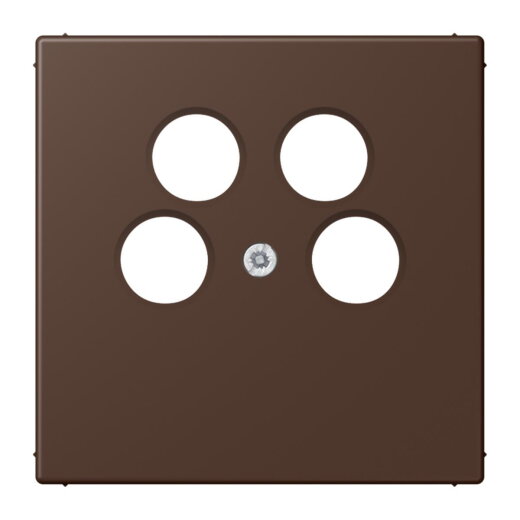 Jung Abdeckung für 4-Loch SAT-TV-Steckdose (Ankaro), Thermoplast, Serie LS, terre dombre br?lée 31 LC990-4SAT2239