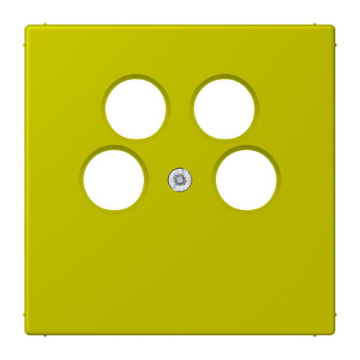 Jung Abdeckung für 4-Loch SAT-TV-Steckdose (Ankaro), Thermoplast, Serie LS, vert olive vif LC990-4SAT2249