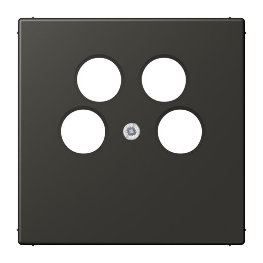 Jung Abdeckung für 4-Loch SAT-TV-Steckdose (Ankaro), Thermoplast, Serie LS, ombre naturelle 59 LC990-4SAT2259