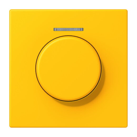 Jung Abdeckung mit Lichtleiter für KNX Drehsensor, Serie LS, le jaune vif LC1940KO5263