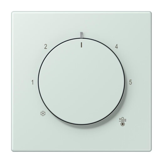 Jung Abdeckung für Raumtemperaturregler-Einsätze, Thermoplast lackiert, Serie LS, céruléen pale LC1749BF215