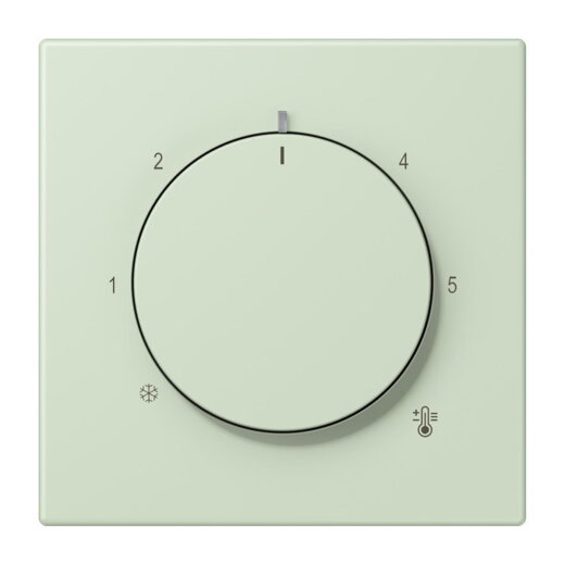 Jung Abdeckung für Raumtemperaturregler-Einsätze, Thermoplast lackiert, Serie LS, vert anglâis pale LC1749BF218