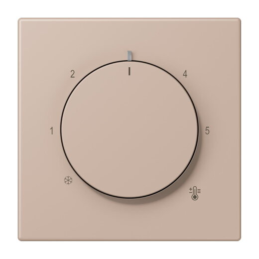 Jung Abdeckung für Raumtemperaturregler-Einsätze, Thermoplast lackiert, Serie LS, ombre br?lée claire LC1749BF240