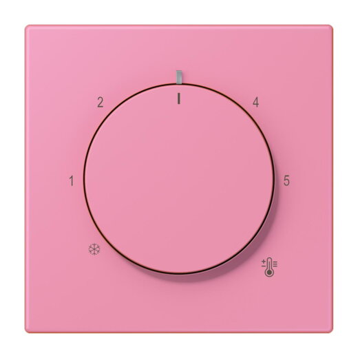 Jung Abdeckung für Raumtemperaturregler-Einsätze, Thermoplast lackiert, Serie LS, rose vif LC1749BF246