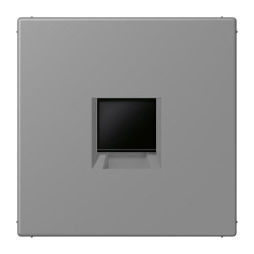 Jung Abdeckung (gerastet) für Modular-Jack-Steckbuchsen 1fach, Serie LS, gris 31 LC1969-1WE203