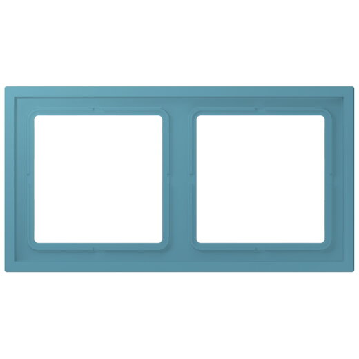 Jung Rahmen, 2-fach, LS ZERO, céruléen vif LCZ982BF212