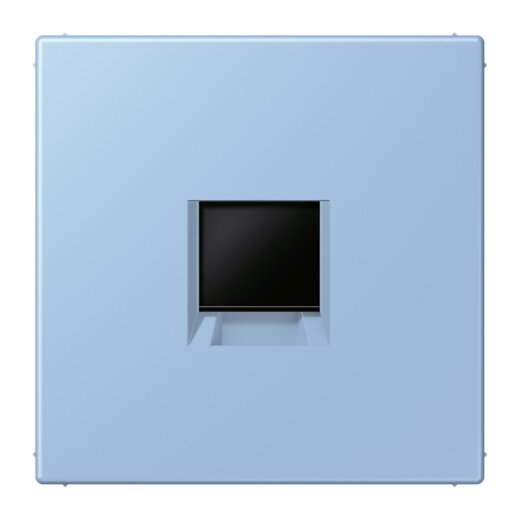 Jung Abdeckung (gerastet) für Modular-Jack-Steckbuchsen 1fach, Serie LS, outremer moyen LC1969-1WE207