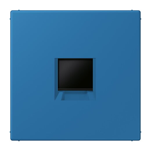Jung Abdeckung (gerastet) für Modular-Jack-Steckbuchsen 1fach, Serie LS, bleu céruléen 31 LC1969-1WE211