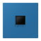 Jung Abdeckung (gerastet) für Modular-Jack-Steckbuchsen 1fach, Serie LS, bleu céruléen 31 LC1969-1WE211