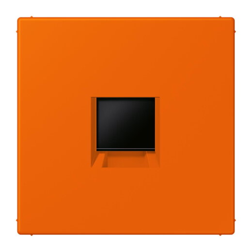 Jung Abdeckung (gerastet) für Modular-Jack-Steckbuchsen 1fach, Serie LS, orange LC1969-1WE224