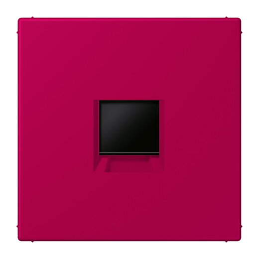 Jung Abdeckung (gerastet) für Modular-Jack-Steckbuchsen 1fach, Serie LS, rouge rubia LC1969-1WE230