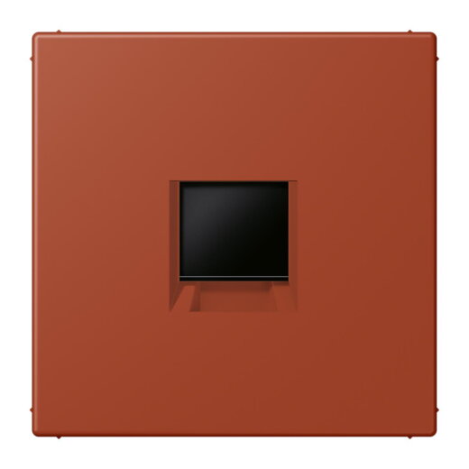 Jung Abdeckung (gerastet) für Modular-Jack-Steckbuchsen 1fach, Serie LS, locre rouge LC1969-1WE232
