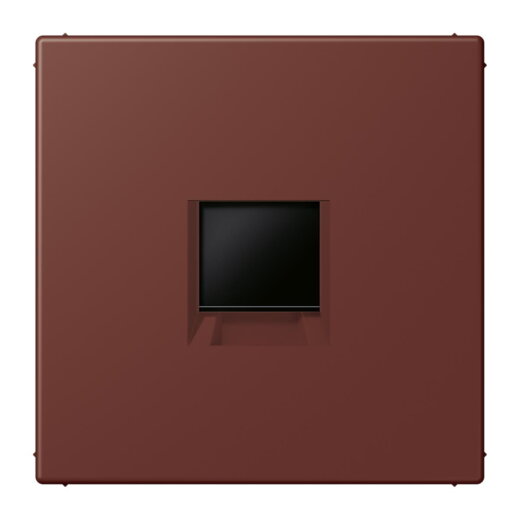 Jung Abdeckung (gerastet) für Modular-Jack-Steckbuchsen 1fach, Serie LS, terre sienne br?lée 31 LC1969-1WE235