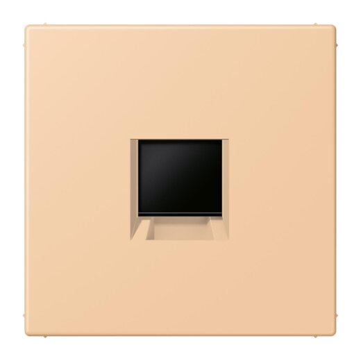 Jung Abdeckung (gerastet) für Modular-Jack-Steckbuchsen 1fach, Serie LS, terre sienne claire 31 LC1969-1WE237