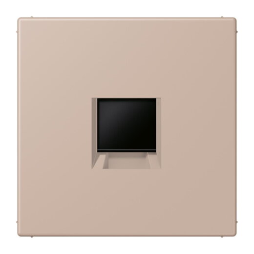 Jung Abdeckung (gerastet) für Modular-Jack-Steckbuchsen 1fach, Serie LS, ombre br?lée claire LC1969-1WE240