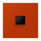 Jung Abdeckung (gerastet) für Modular-Jack-Steckbuchsen 1fach, Serie LS, rouge vermillon 59 LC1969-1WE244