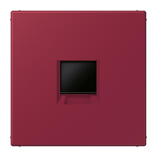 Jung Abdeckung (gerastet) für Modular-Jack-Steckbuchsen 1fach, Serie LS, le rubis LC1969-1WE255
