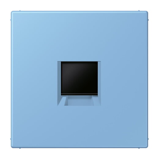 Jung Abdeckung (gerastet) für Modular-Jack-Steckbuchsen 1fach, Serie LS, bleu céruléen 59 LC1969-1WE256