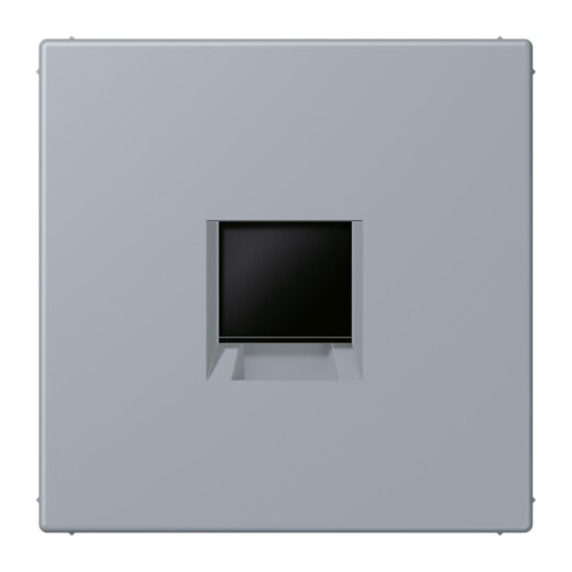 Jung Abdeckung (gerastet) für Modular-Jack-Steckbuchsen 1fach, Serie LS, gris clair 59 LC1969-1WE257