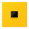Jung Abdeckung (gerastet) für Modular-Jack-Steckbuchsen 1fach, Serie LS, le jaune vif LC1969-1WE263