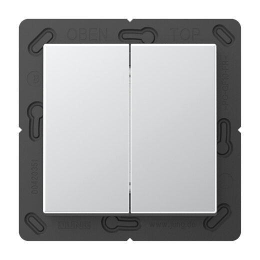 Jung Bluetooth® Low Energy Funk-Wandsender 4-kanalig, Serie A, aluminium BLEA595AL