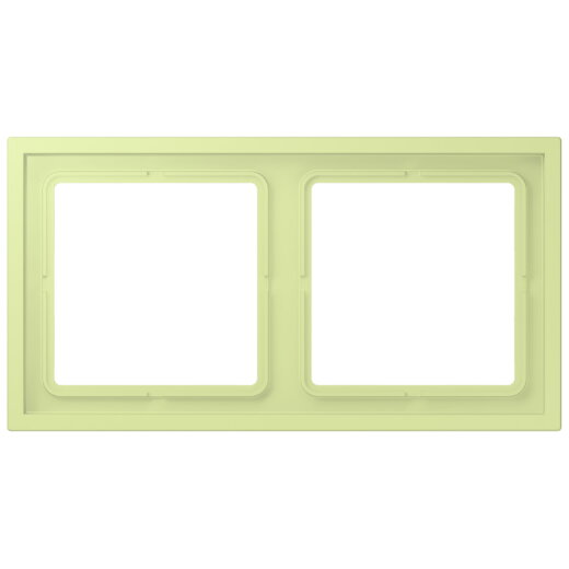 Jung Rahmen, 2-fach, LS ZERO, vert jaune clair LCZ982BF222