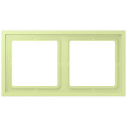 Jung Rahmen, 2-fach, LS ZERO, vert jaune clair...