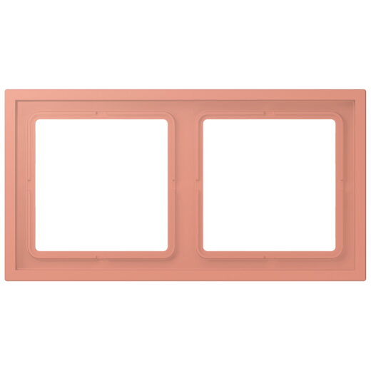 Jung Rahmen, 2-fach, LS ZERO, locre rouge moyen LCZ982BF233