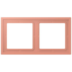 Jung Rahmen, 2-fach, LS ZERO, locre rouge moyen...