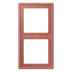 Jung Rahmen, 2-fach, LS 990, terre sienne brique...