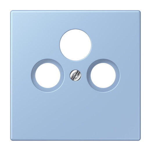 Jung Abdeckung für Universal-Sat/BK-Dosen, Thermoplast lackiert, Serie LS, outremer moyen LC990SAT207