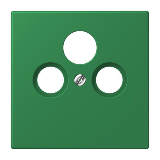 Jung Abdeckung für Universal-Sat/BK-Dosen, Thermoplast lackiert, Serie LS, vert foncé LC990SAT219