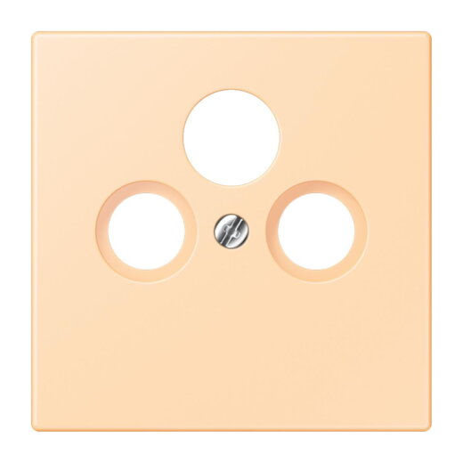 Jung Abdeckung für Universal-Sat/BK-Dosen, Thermoplast lackiert, Serie LS, ocre LC990SAT223